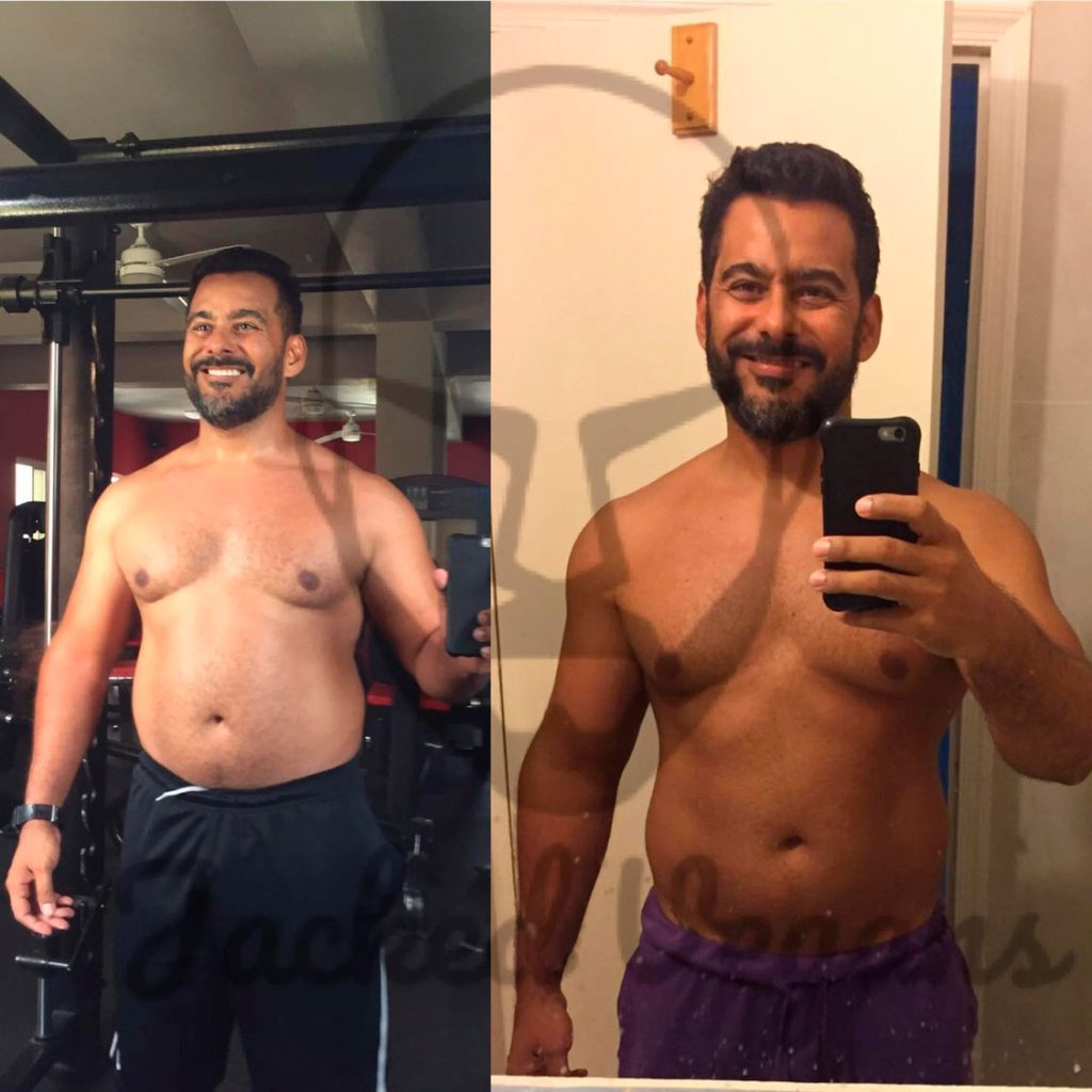 weight loss client outcome with Jacked vegans programns in playa del carmen